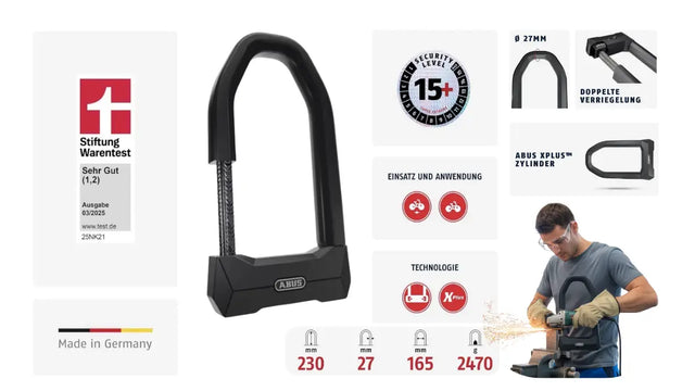 Sicherstes Fahrradschloss: ABUS Granit Super Extreme 2500 im Detail