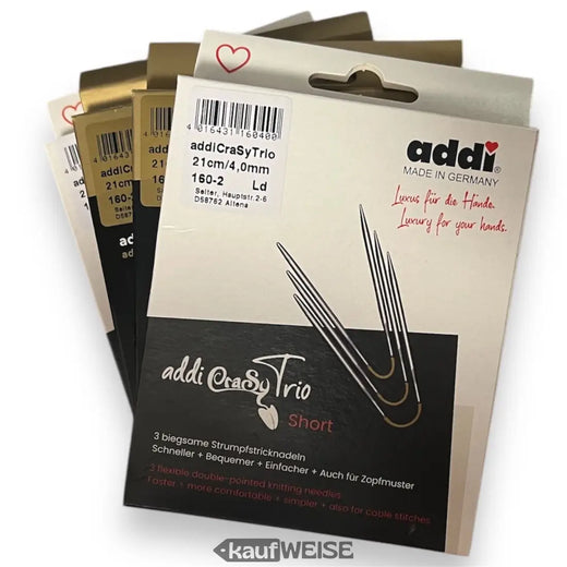 addiCraSyTrio Κοντό Μεταλλικό (21cm) – Για Γάντια &amp; Μωρά | Δαντελένιο Τοπ | Κατασκευασμένο στη Γερμανία