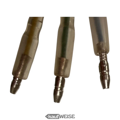 Drei transparente Stecker mit Metallpins für E-Scooter Hubmotor 36V 350W