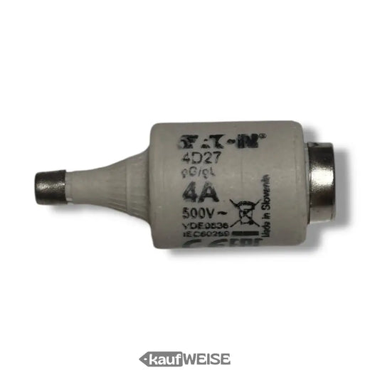 Ασφάλεια Eaton 4D27 4A 500V (συσκευασία 5 τεμαχίων) | DII E27, αργής τήξης (gG/gL)