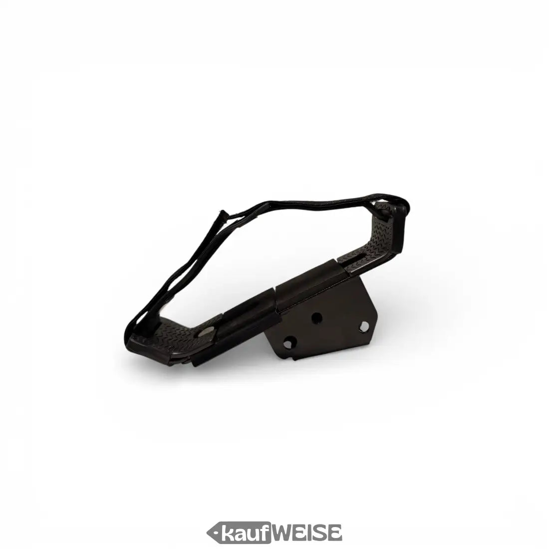 Schwarzer Hoverkart Gelenkhalterung Heavy Duty mit schwarzem Kunststoffkarabiner, texturiertem Griff und Metallteilen für 6,5 bis 10 Zoll, M10 Aufnahme