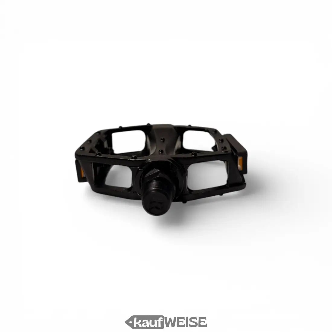 Schwarzes Metall-Plattform-Pedal-Set links und rechts mit Anti-Rutsch-Grip-Pins, Matt-Finish und 9/16 Zoll Gewinde