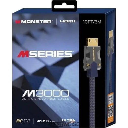 Καλώδιο HDMI Monster M3000 – 3m, 8K, εξαιρετικά υψηλή ταχύτητα