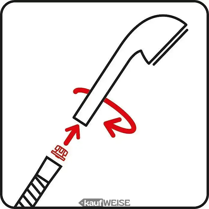 Diagramm des Duschkopf-Assemblierungs für Neoperl PCW-02 Wassersparer