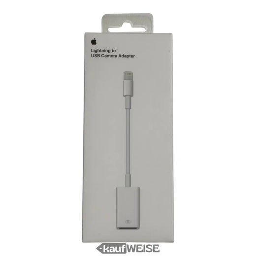 Γνήσιος προσαρμογέας κάμερας Apple Lightning σε USB (MD821ZM/A) | Εισαγωγή φωτογραφιών & βίντεο | Συνδέστε συσκευές USB σε iPhone και iPad