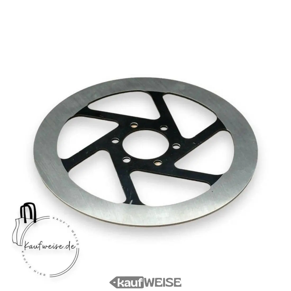 Silberne und schwarze Vanmoof Bremsscheibe 160mm für S3 und X3 Modelle