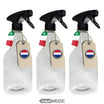 Μπουκάλι ψεκασμού 750 ml διάφανο σε σετ 3