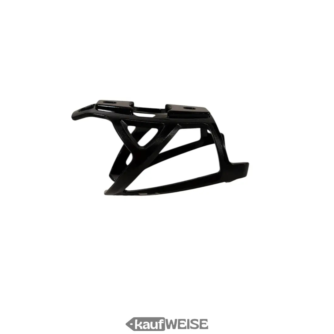 Schwarzer universal fahrrad flaschenhalter aus leichtem und robustem carbonfaser mit modernem design